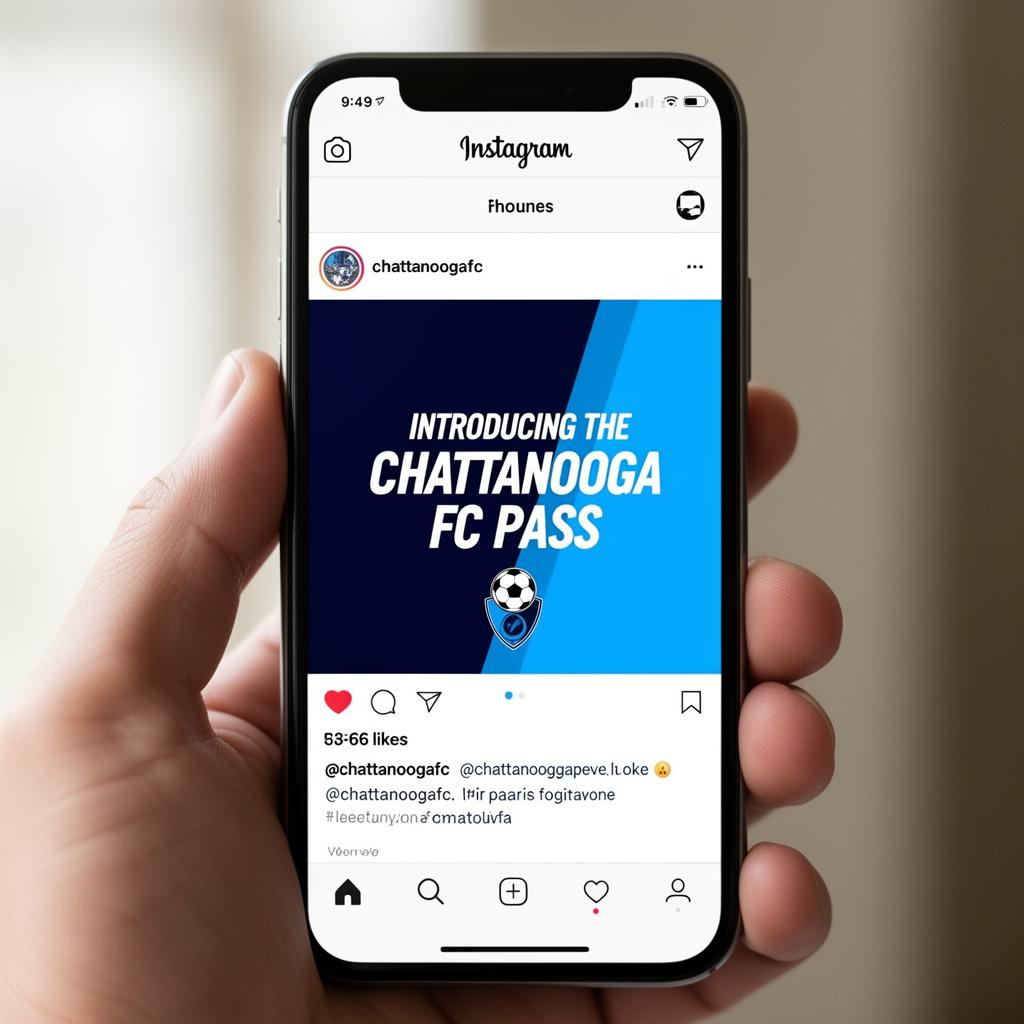 Chattanooga FC social post promoting the pass