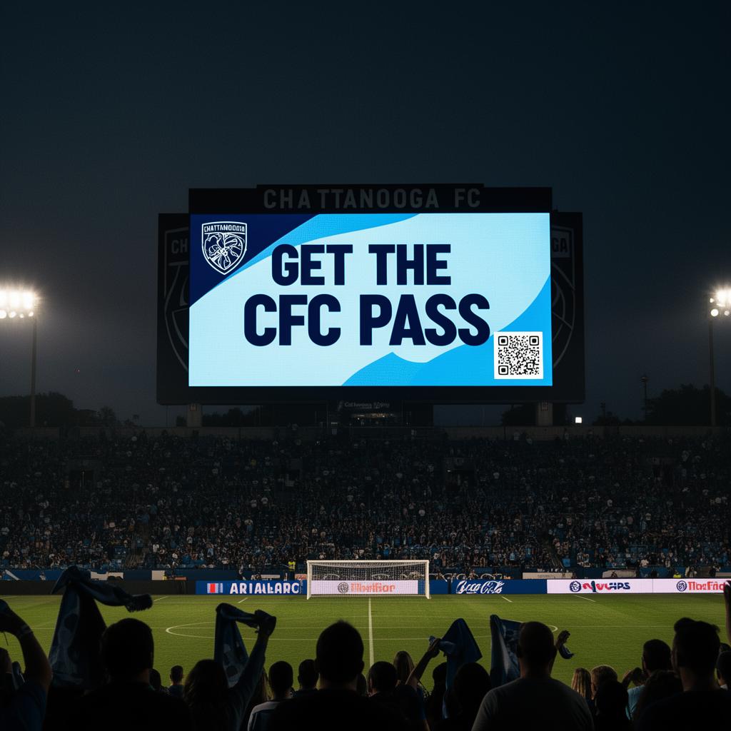 Chattanooga FC Pass on the stadium videoboard