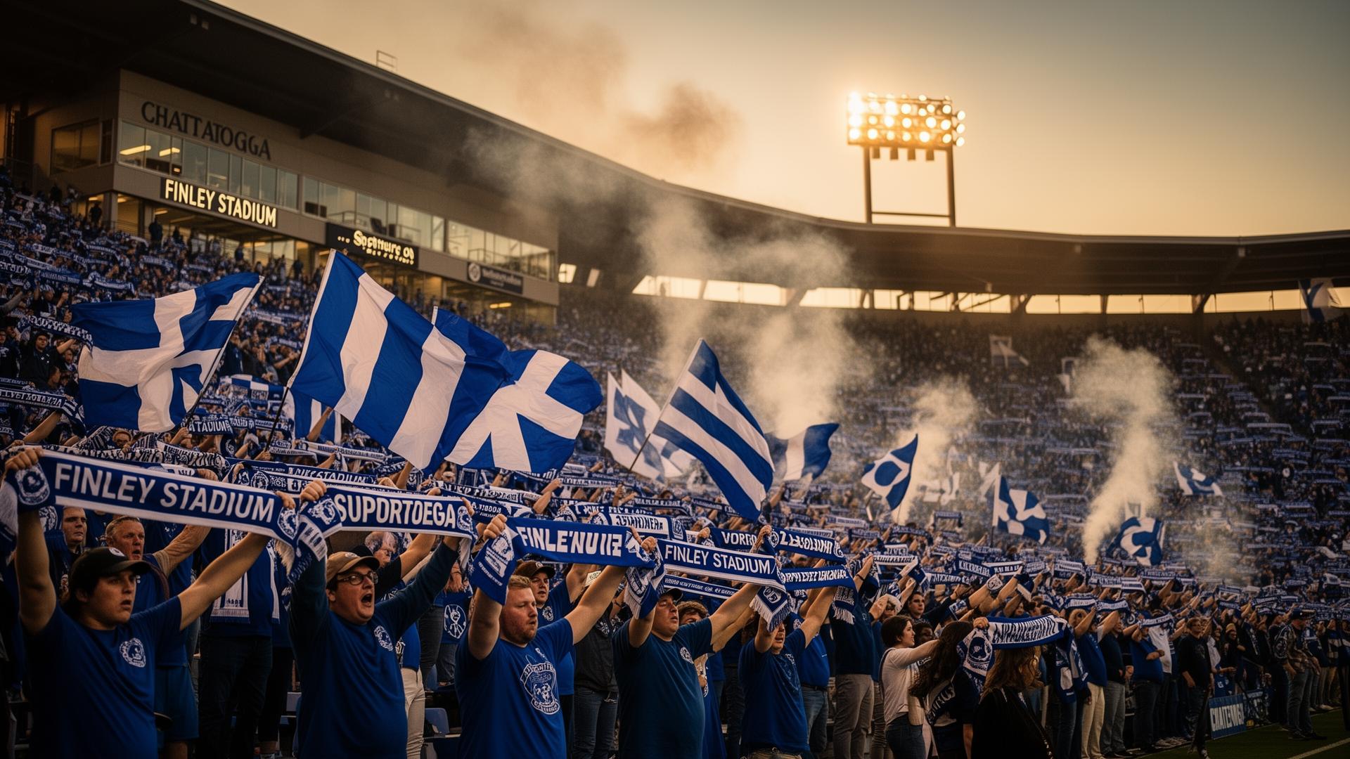 Chattanooga FC supporters at Finley Stadium on matchday